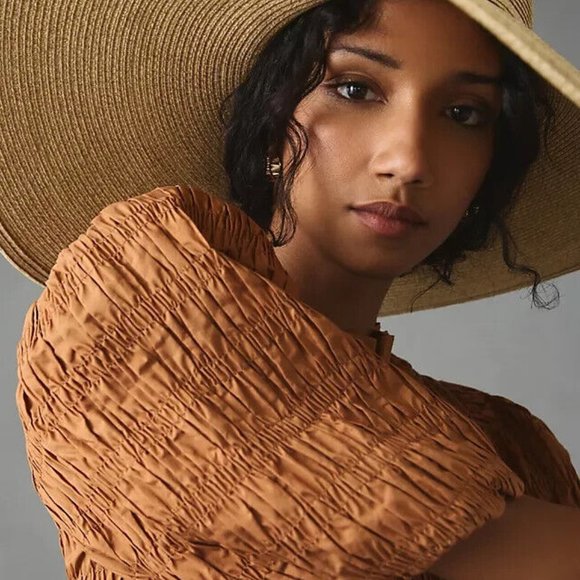 SAN Diego HAT CO Oversize Garden Party Hat Coastal Cowboy Sun Pool Cruise BOLO - Picture 4 of 4